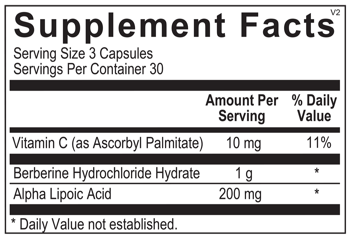 Metabolic Boost supplement facts