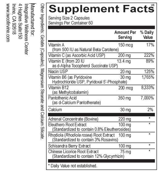 Adren-Boost supplement facts
