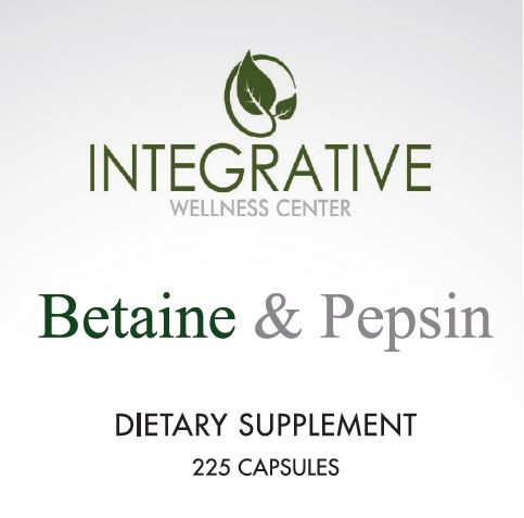 Betaine & Pepsin label