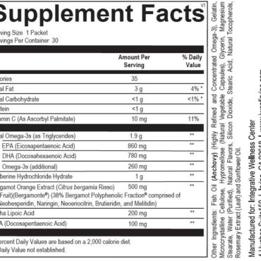 CardioMetabolic Boost supplement facts