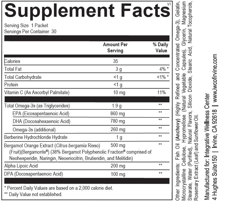 CardioMetabolic Boost supplement facts