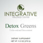 Detox Greens unflavored label