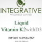 Liquid Vitamin K2 w/D3 label